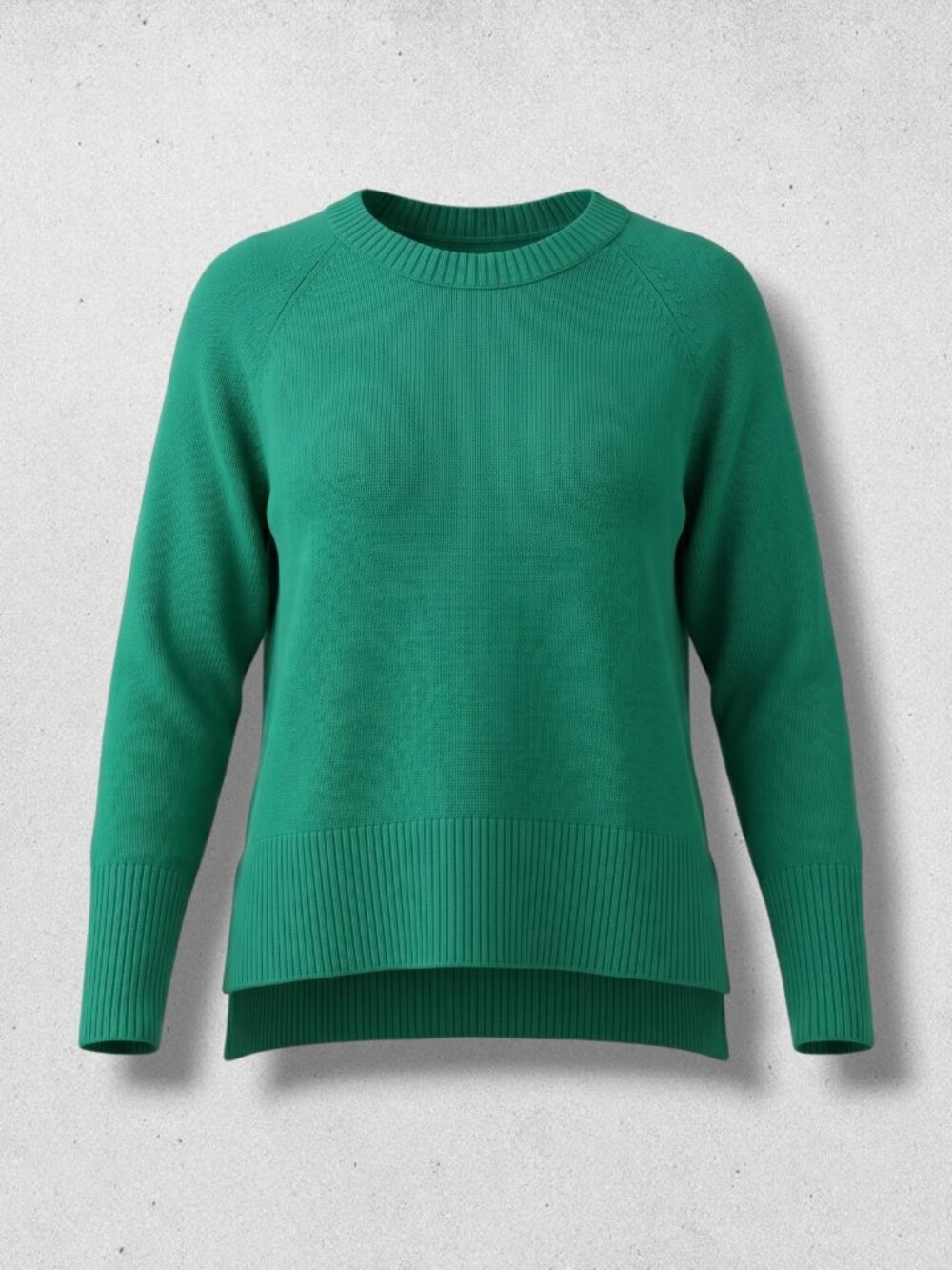 Banana Republic NWT Forest Green Heavy Ribbed Hem Wool Blend Sweater‎ XL
